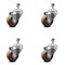 Service Caster 3.5 Inch High Temp Glass Filled Nylon Swivel 1/2 Inch Threaded Stem Caster Set SCC SCC-TS20S3514-GFNSHT-121315-4 - alternate 1